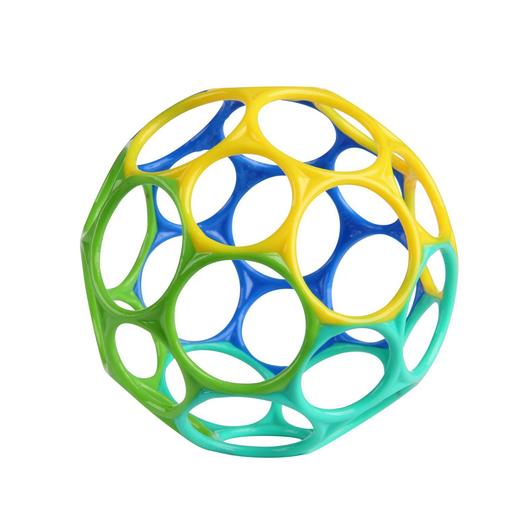 Oball - Balle hochet souple bleu et vert