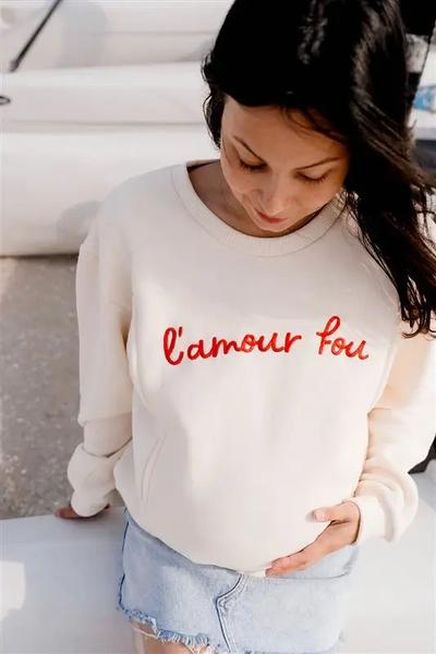 LIMKY - Sweat Grossesse et Allaitement "L'Amour Fou"