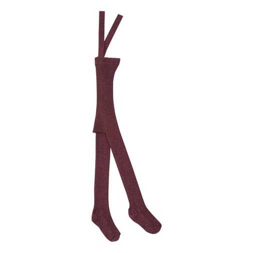Smallable - Silly Silas - Collants à Bretelles Coton Bio - Prune | Smallable