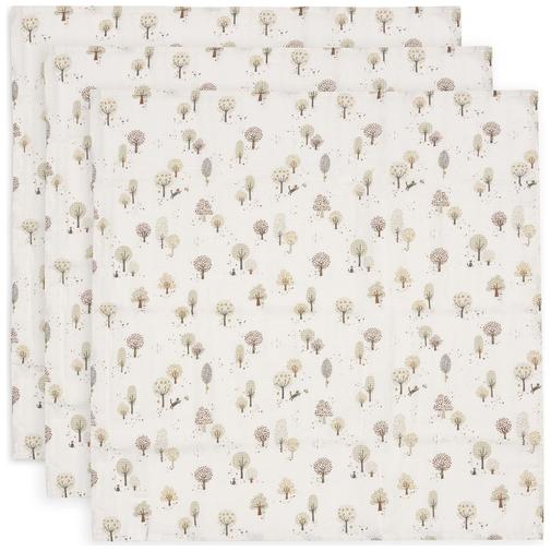 Jollein - Lot de 3 langes en gaze de coton Tiny Park (70 x 70 cm)