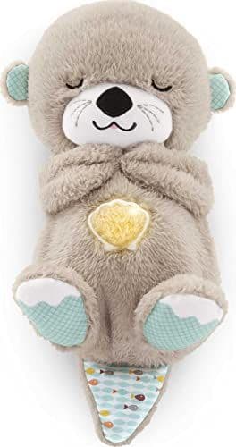 Fisher-Price - Fisher-Price Ma Loutre Câlins Bonne Nuit Peluche | Peluche Veilleuse Bébé Musicale et Lumineuse | Veilleuse Doudou Bruit Blanc Bébé | Cadeau Naissance Fille et Garçon Nouveau né, FXC66