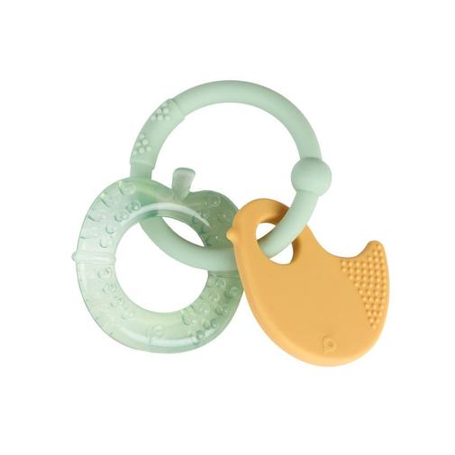 Prémaman - Anneau de dentition réfrigérant Pomme et Oiseau - Vert