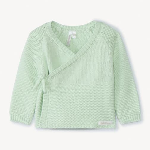 Orchestra - Gilet en tricot effet cache-cœur pour bébé prématuré