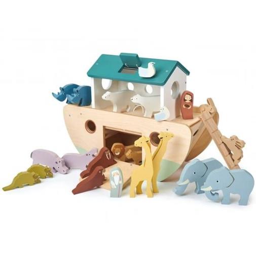 Tender Leaf Toys - L'arche de noé en bois d'hévéa