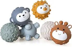 Brand        TMYIDO - Amazon.com: TMYIDO Baby Soft Textured Multi Soft Ball Gift Sets,Sensory Balls for Toddlers 06-18 Months,Cute Animal Shapes Sensory Balls for Babies,Montessori Toys for Babies 6-18 Months 6Pack(Standard Edition) : Toys & Games