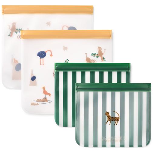 Liewood - Lot de 4 sachets réutilisables Rebus All Together