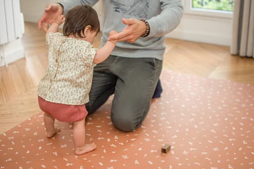 roulerbouler - Tapis de jeu réversible Terracotta