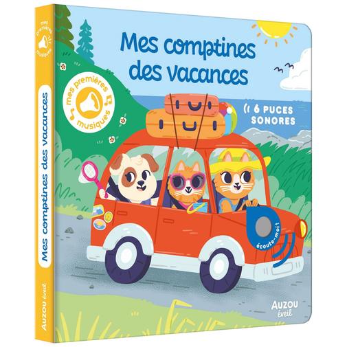 Auzou Editions - Livre Mes premiers sonores Mes comptines des vacances
