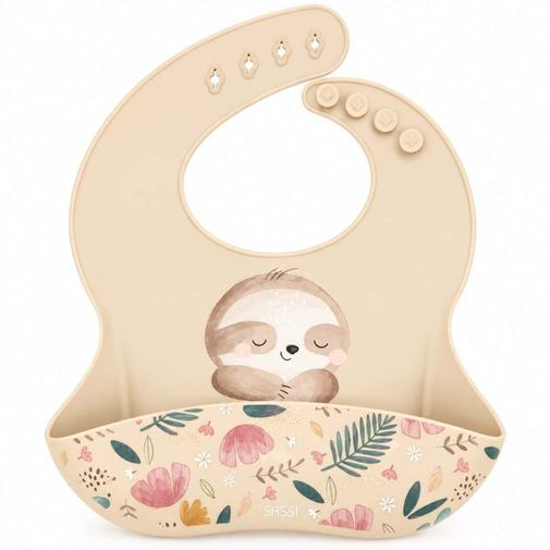 Sassi Junior - Bavoir récupérateur en silicone