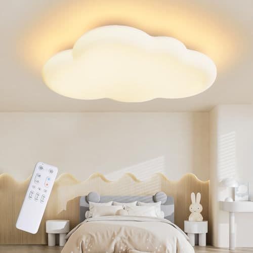 FANLG - FANLG Plafonnier pour chambre d'enfant, plafonnier LED nuage 40CM dimmable avec télécommande 3000K-6000K Plafonnier pour enfant Chambre d'enfant | Chambre à coucher | Salle de séjour