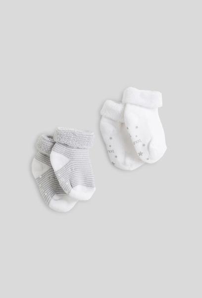 Bout'Chou - Lot de 2 paires de chaussettes bouclettes contenant du coton BIO GOTS