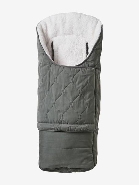 Vertbaudet - Chancelière poussette évolutive doublée sherpa gris ardoise