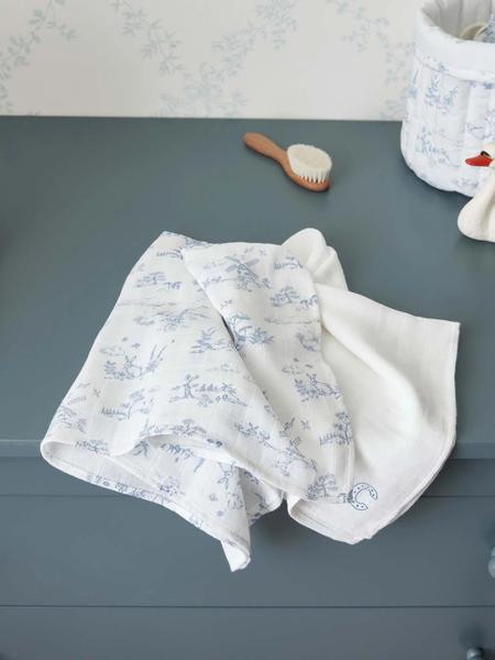 Cyrillus - Lange mousseline de coton biologique par lot de 2
