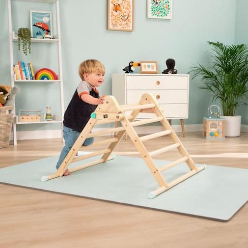Active Tots - Triangle d'escalade pliable montessori en bois fsc® pour enfant dès 1 an