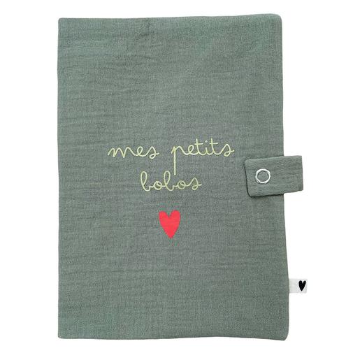 Atelier Wagram - Protège-carnet de Santé - Vert Olive Mes Petits Bobos