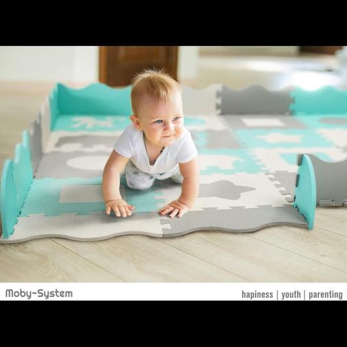 Moby System - Tapis puzzle bébé en mousse 150*150
