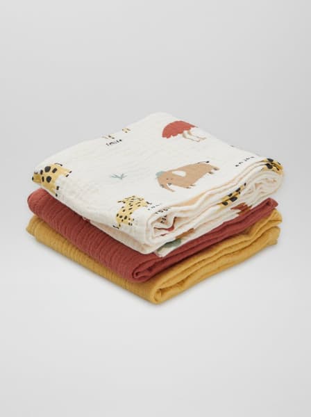 KIABI - Lot de 3 langes