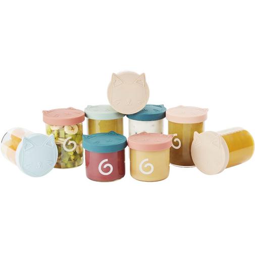 Babymoov - Lot de 9 pots de conservation Isy Bowls (6 x 250ml + 3 x 120ml)