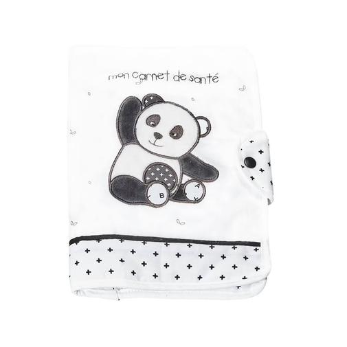 Sauthon - Protege Carnet De Santé En Coton - Chao Chao Blanc
