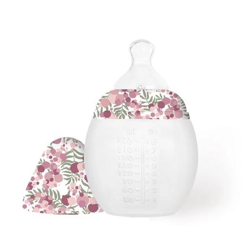 Elhée - Biberon anti-colique 240 ml | Liberty Mimosa Pink 0m+