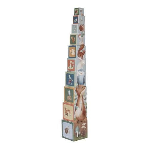 Little Dutch B2C - Blocs empilables - Bleu - Forest Friends
