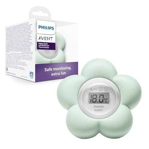 Philips - Philips Avent Thermomètre numérique de bain pour bébé, étanche et mesure précise de la température (Modèle ‎SCH480/00)