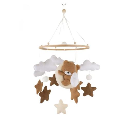 Little Loua - Mobile bébé sleeping teddy fait main