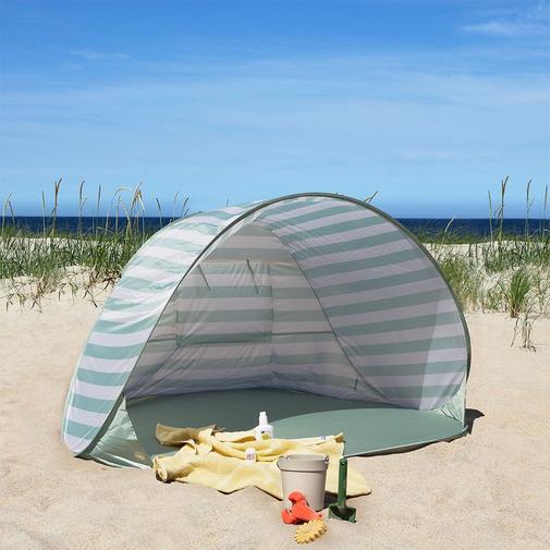 Petite Amélie - Petite Amélie | Tente pop-up Cannes | Protection solaire UPF 40+ | Vert menthe | 1 personne | Tente de plage pliante avec sac de transport