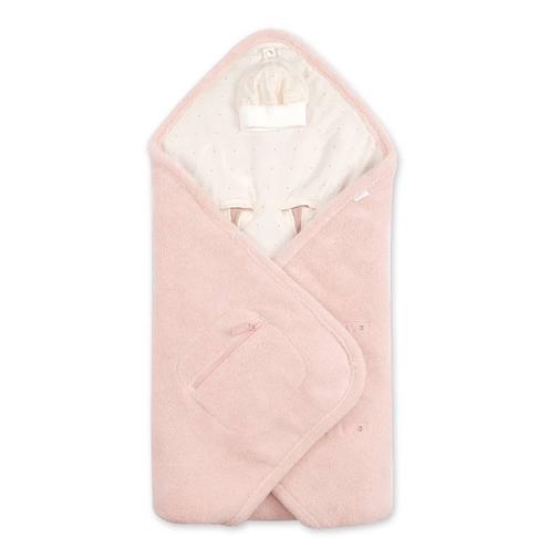Bemini - Nid D'ange Bébé Poussette Et Siège Auto Hiver - Moelleux Douceur Blush