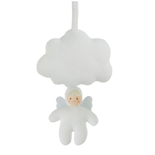 Trousselier - Coussin musical nuage ange blanc (21 cm)