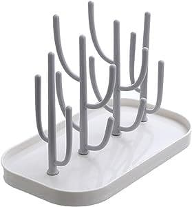Richolyn - Richolyn Séchoir Biberon 25.5x14.5x19cm Egouttoir Biberon Pratique Sèche sans BPA Séchoir Bouteille avec Bac Haute Capacité Égouttoir À Biberon am : Amazon.fr: Bébé et Puériculture