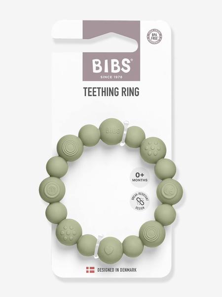 Bibs - Anneau de dentition perles vert sauge