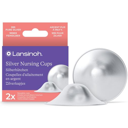 Lansinoh - Lot de 2 coupelles d'allaitement en argent