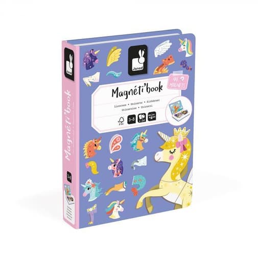 Janod - Jeu Magnéti'book Licornes