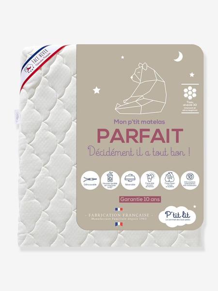 P'Tit Lit - Matelas bébé Parfait déhoussable blanc