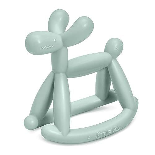 MIRALOOP - Miraloop Anneau Dentition Bébé, Jellydog Jouet Dentition Bébé en Silicone Alimentaire, Apaiser Les Gencives Des Bébés pour Bébé de 3 Mois et Plus