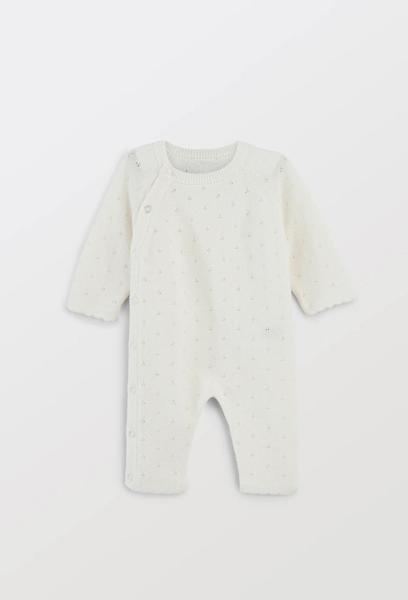 Bout'Chou - Combinaison longue en pointelle contenant de la laine