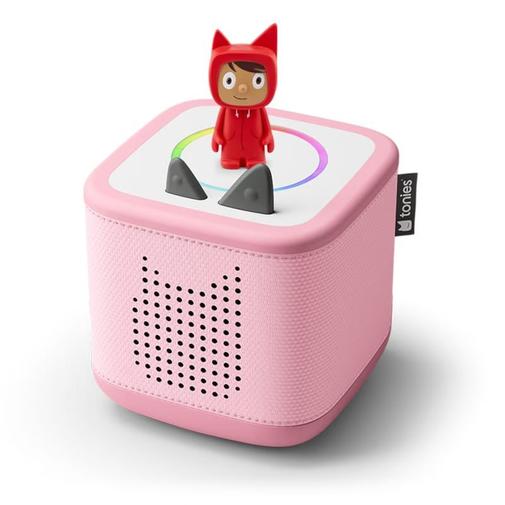 tonies - Mon premier coffret toniebox 2 - boite à histoires - rose fleur