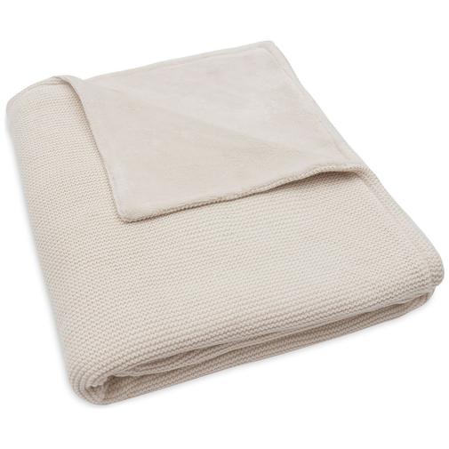 Jollein - Couverture en polaire Basic Knit Oatmeal (100 x 150 cm)