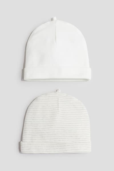 H&M - Lot de 2 bonnets en coton