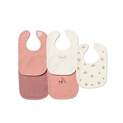 Maïka - Lot 5 Bavoirs bébé Naissance