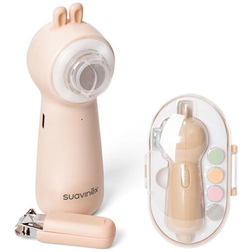 Suavinex - Set lime électrique et coupe-ongles (5 têtes interchangeables et boîte de transport)