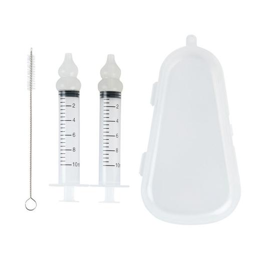 Prémaman - Set mouche bébé 2 seringues + goupillon + boîte de rangement - Transparent