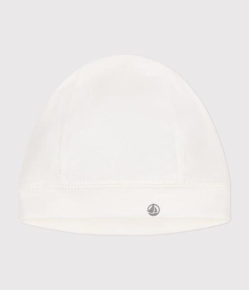 Petit Bateau - Bonnet naissance bébé mixte en coton uni