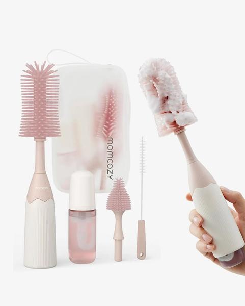 Momcozy - Kit de brosse à biberon Momcozy Innovative Push-Press Design