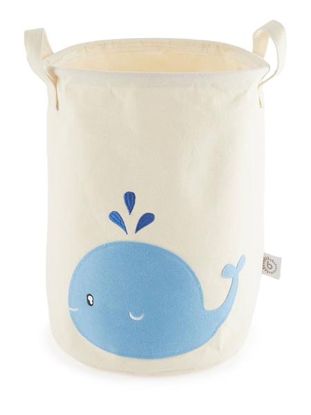 Bieco - Panier À Linge Baleine, Panier De Rangement Baleine