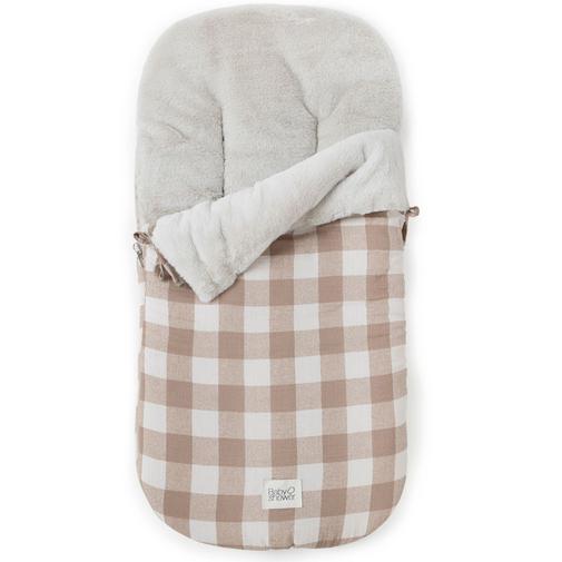 Babyshower - Nid d'ange passe sangle Comfort Vichy Caramel