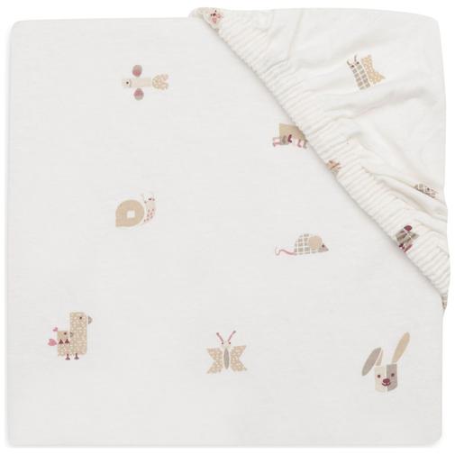 Jollein - Drap housse en jersey Animal Friends (60 x 120 cm)