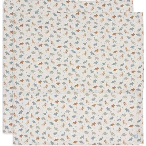 Jollein - Lot de 2 maxi-langes en coton Roarsome (115 x 115 cm)