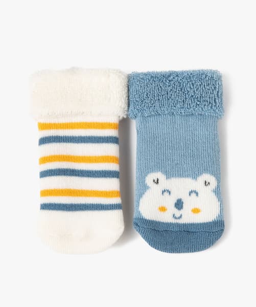 GEMO 4G BEBE - Botton avec intérieur bouclette (lot de 2) bébé garçon
